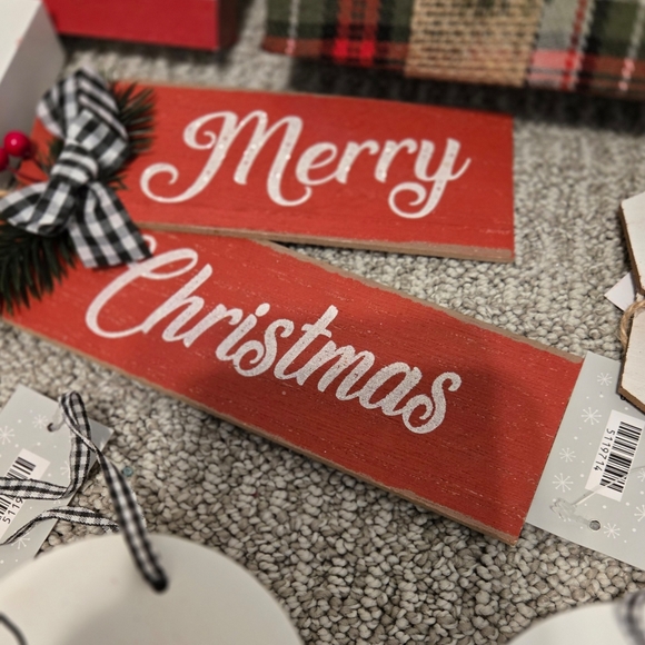 COPY - LOT OF 14 - VARIETY OF CHRISTMAS HOLIDAY DECOR/ORNAMENTS/SIGNS - Picture 6 of 14